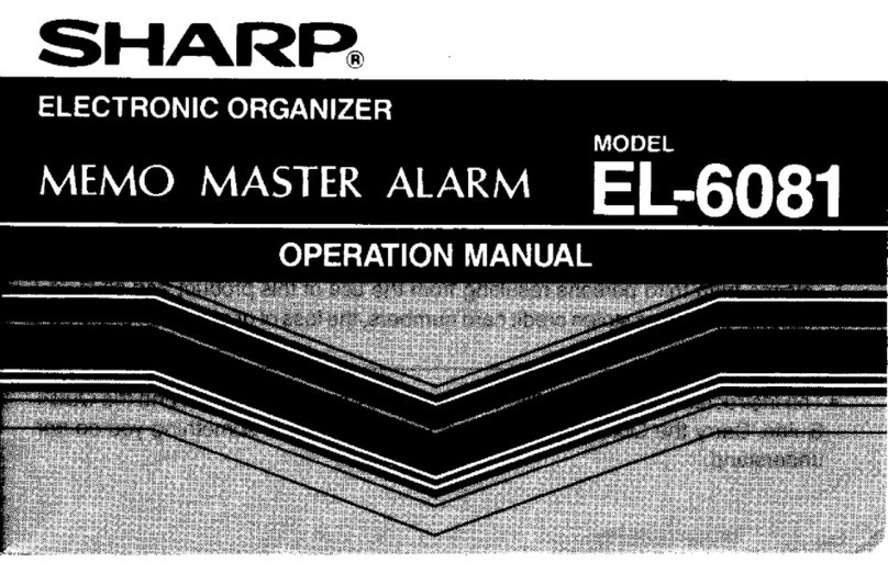 Sharp EL-6081 Manuel utilisateur