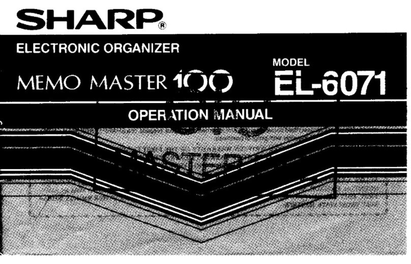 Sharp EL-6071 Manuel utilisateur