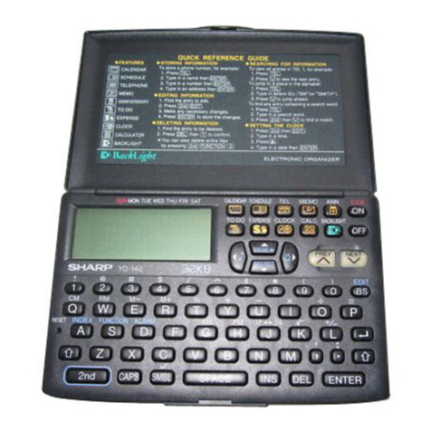 Sharp YO-140 Manuel utilisateur