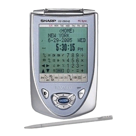 Sharp Wizard OZ-290HII Manuel utilisateur