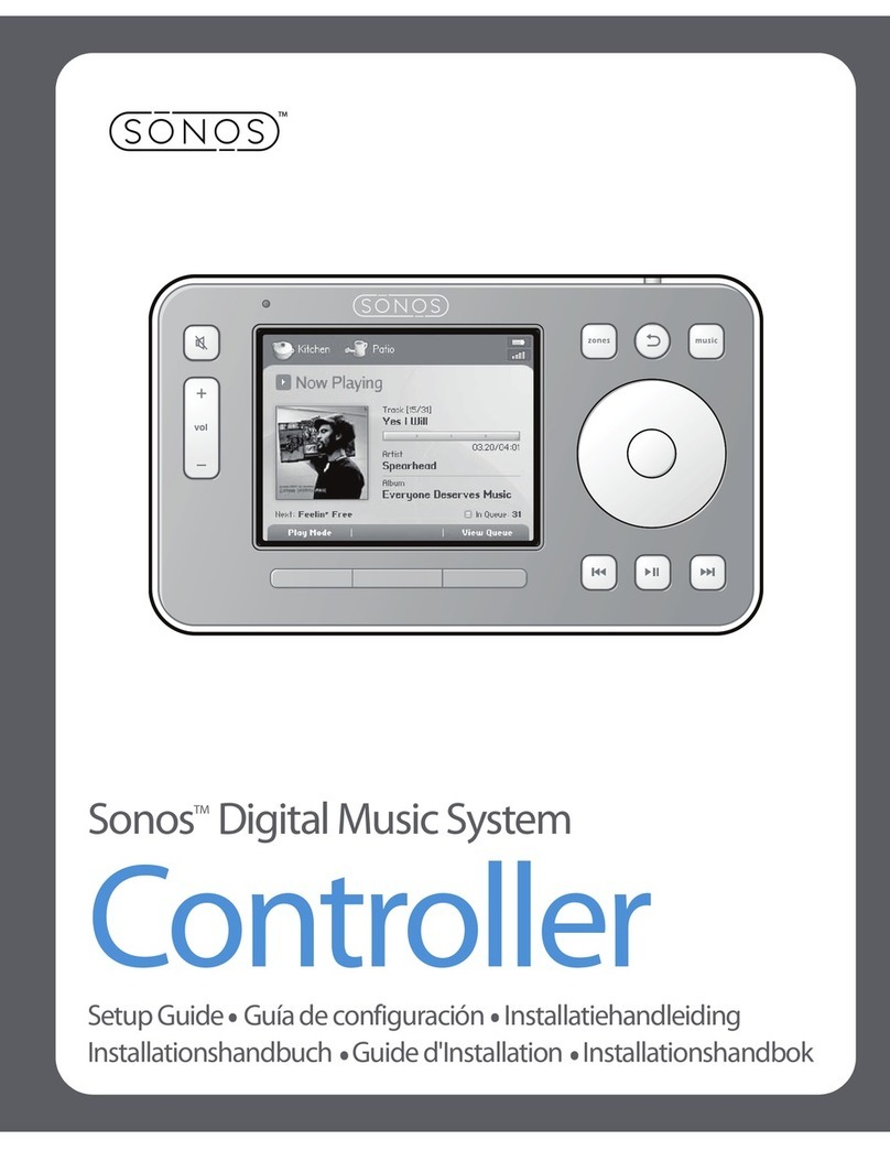 Sonos ZONEPLAYER 100 Manuel utilisateur