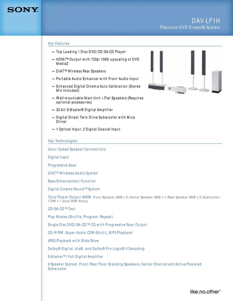 Sony DAV-LF1H Manuel utilisateur