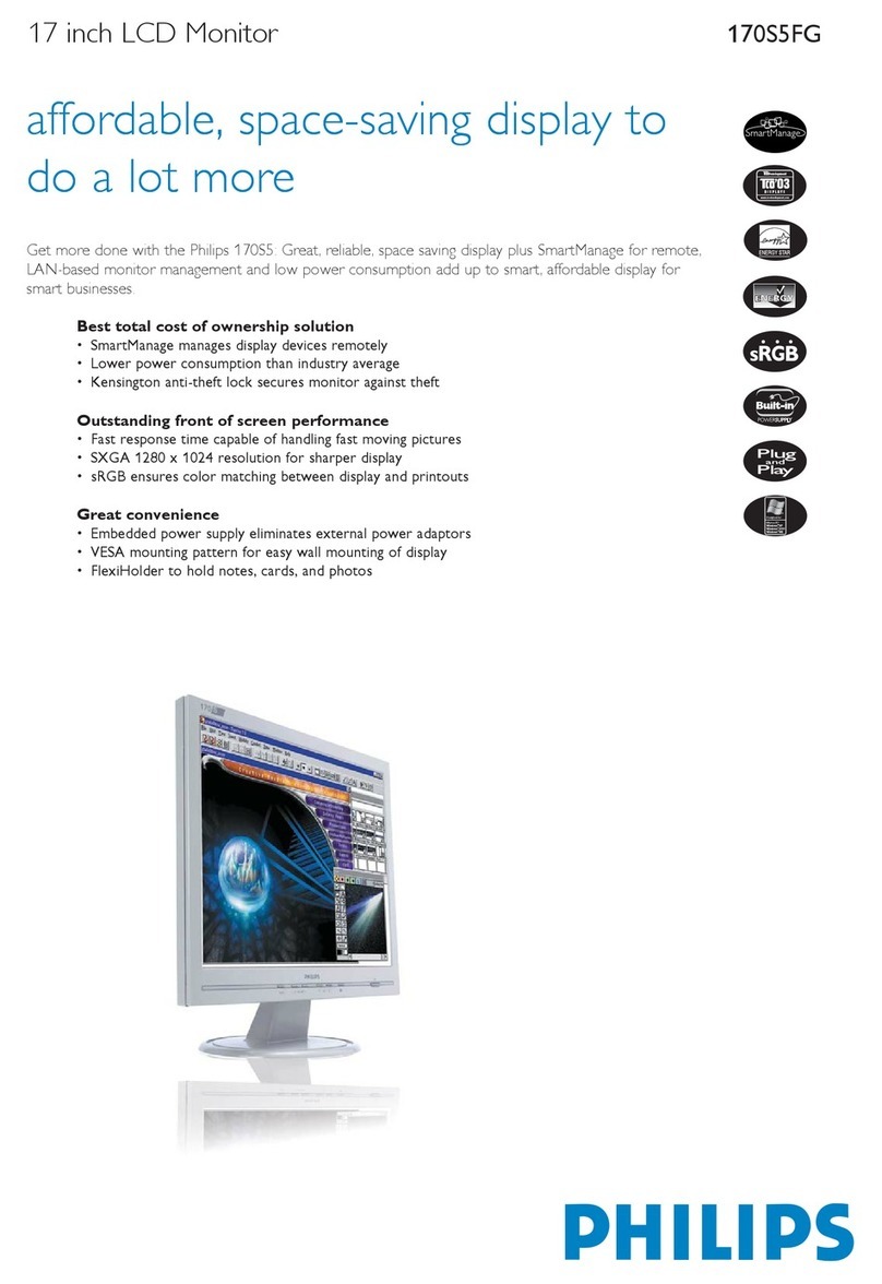 Philips 170S5FG Manuel utilisateur