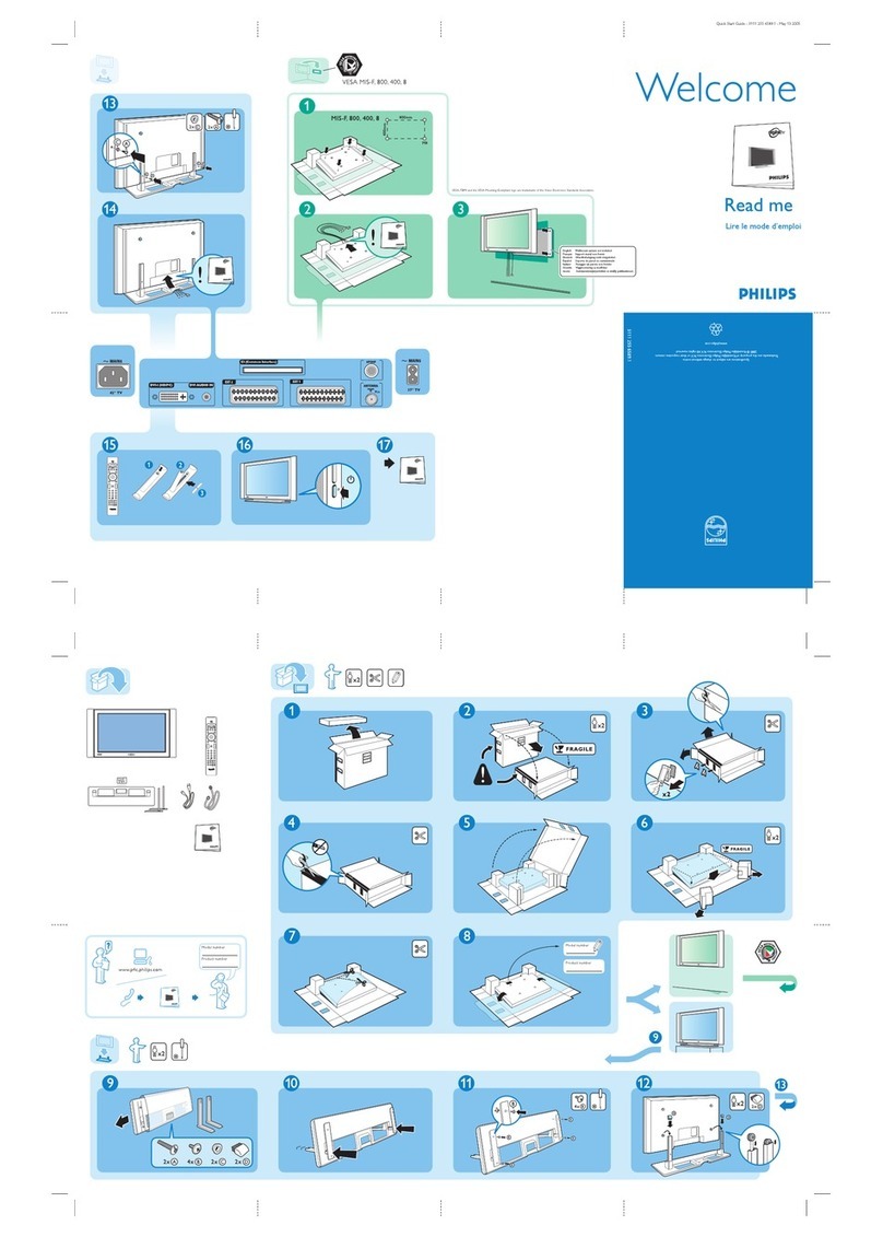 Philips 42PF7520D Feuille d'instructions