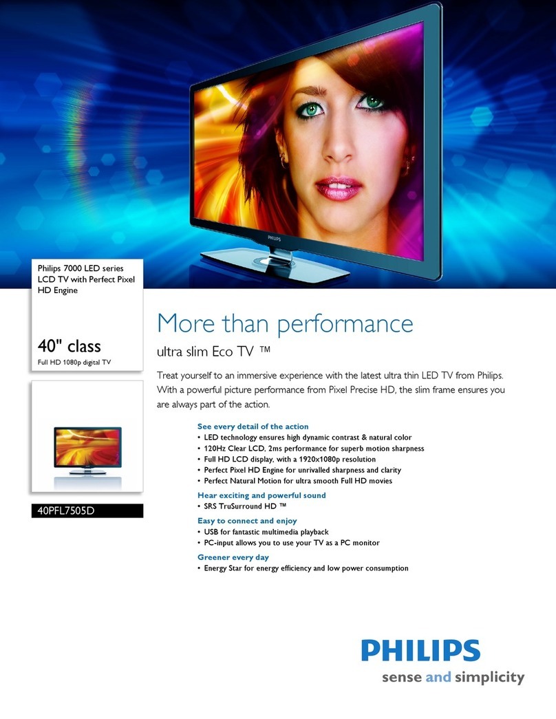 Philips 40PFL7505D Manuel utilisateur