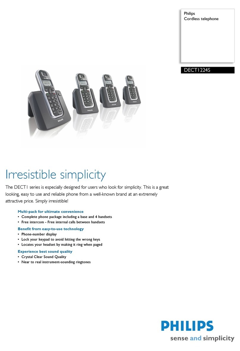 Philips DECT1224S Manuel utilisateur