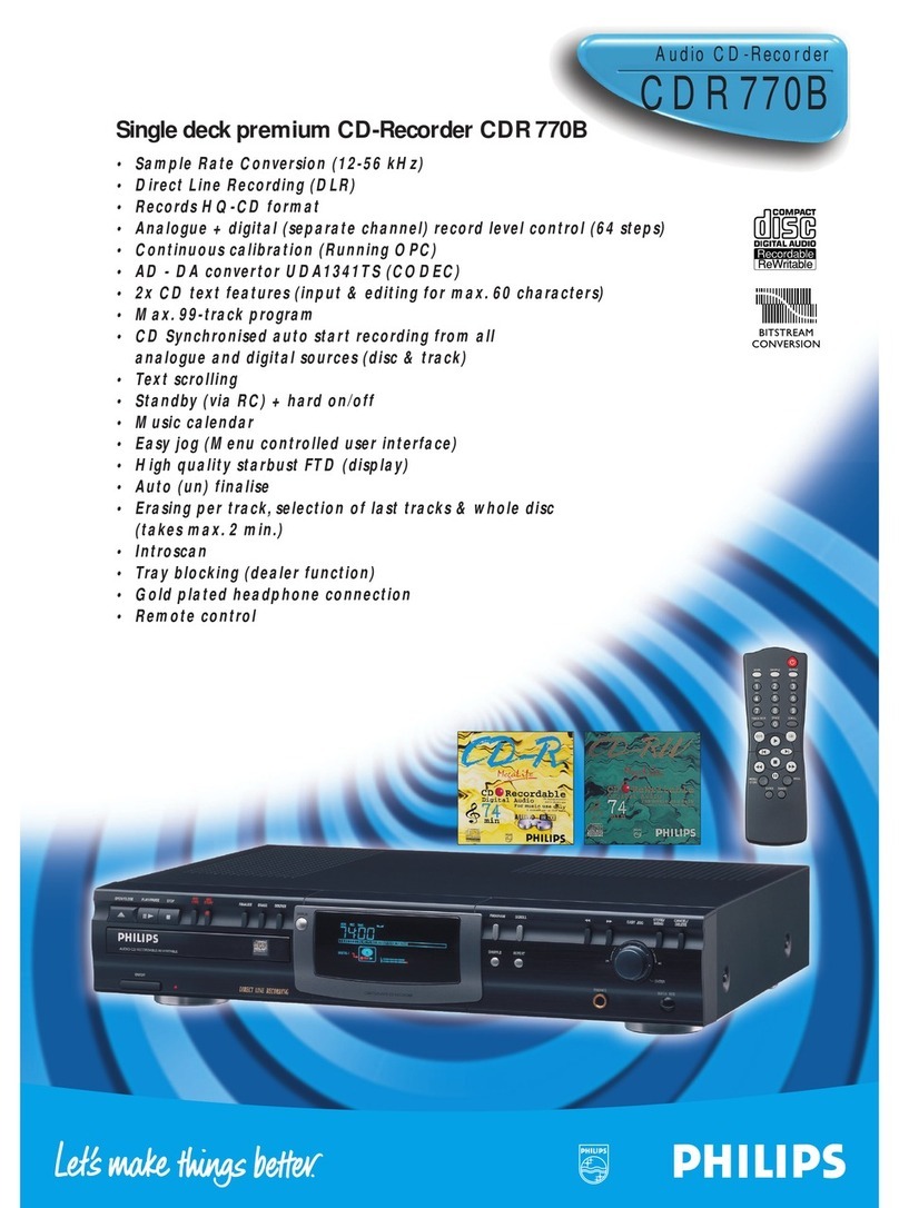 Philips CDR770BK99 Manuel utilisateur