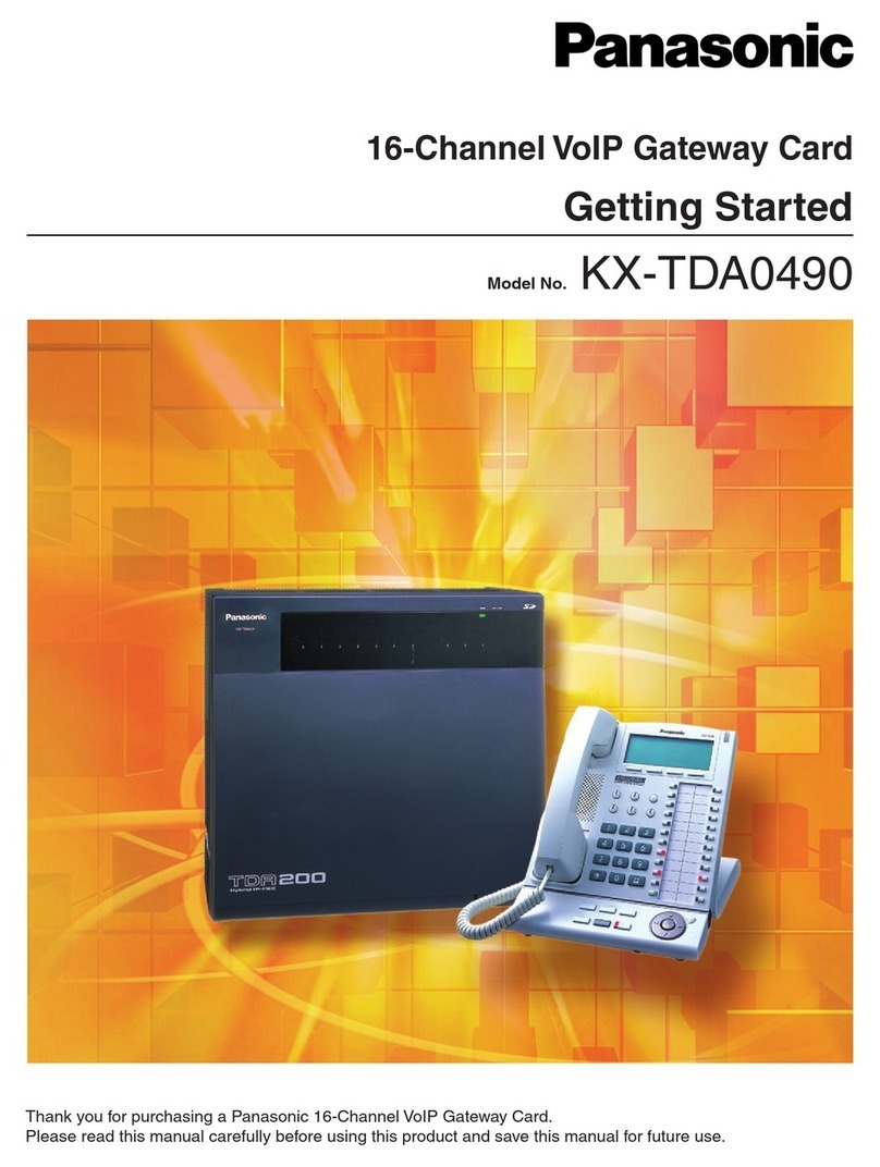 Panasonic KX-TDA0490 Manuel utilisateur