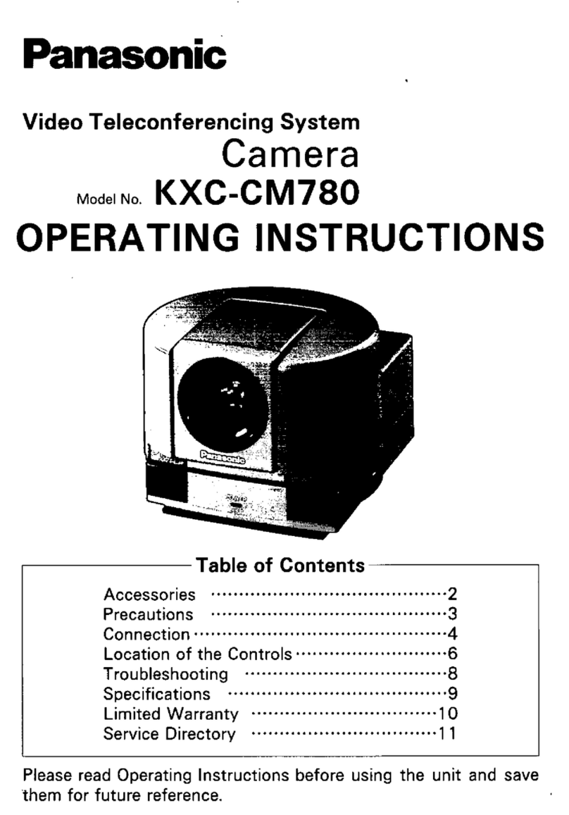 Panasonic KXCCM780 - VIDEO TELCONFERENCI Manuel utilisateur
