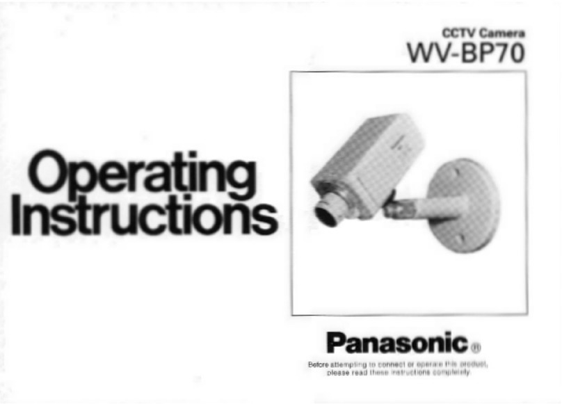Panasonic WVBP70 - CCTV CAMERA Manuel utilisateur