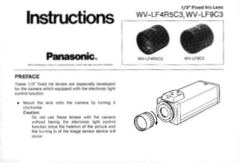 Panasonic WV-LF9C3 Manuel utilisateur