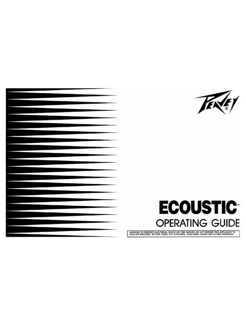 Peavey Ecoustic Manuel utilisateur Peavey Ecoustic Manuel utilisateur
