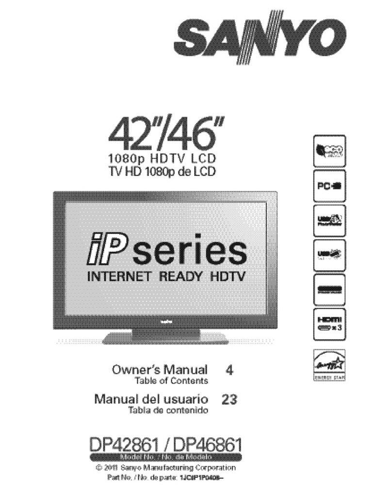 Sanyo DP42861 Manuel utilisateur