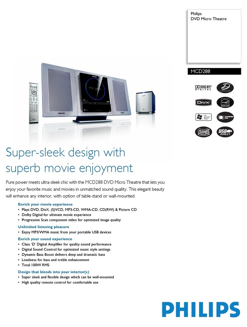 Philips MCD288 Manuel utilisateur