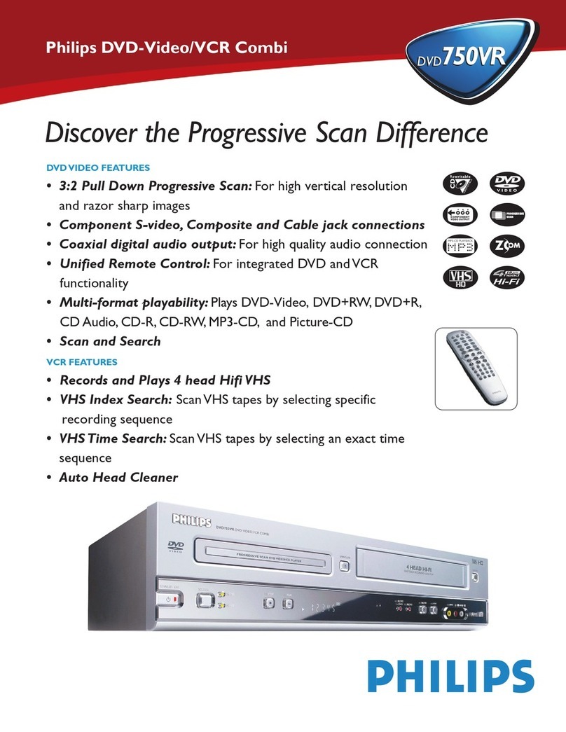 Philips DVD750VR Manuel utilisateur