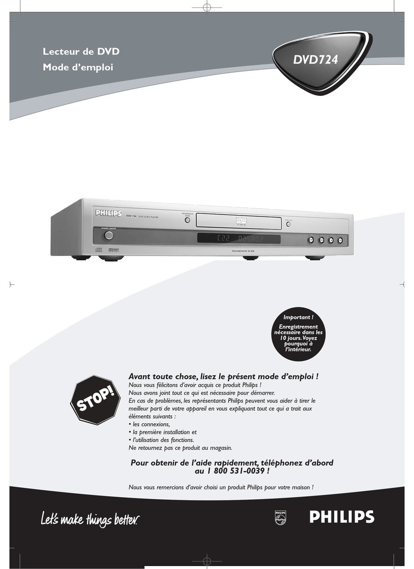 Philips DVD724CA Manuel utilisateur