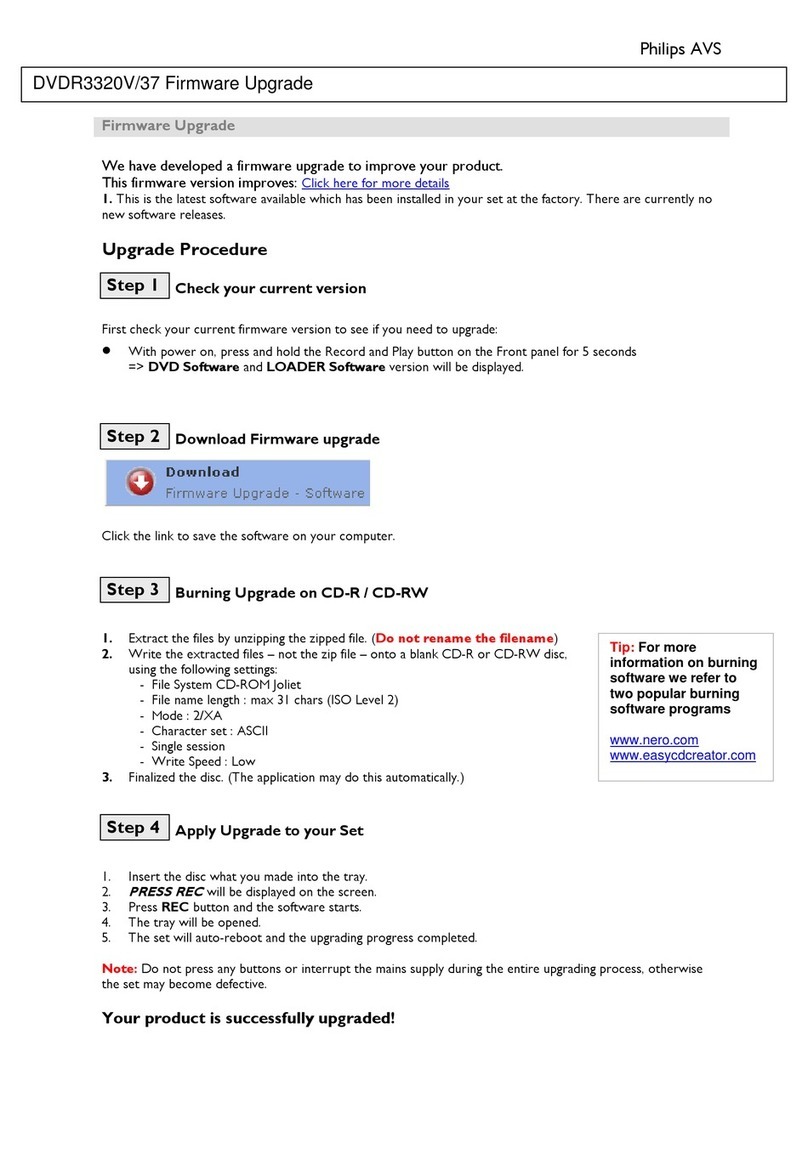 Philips DVDR3320V Series Guide de démarrage rapide
