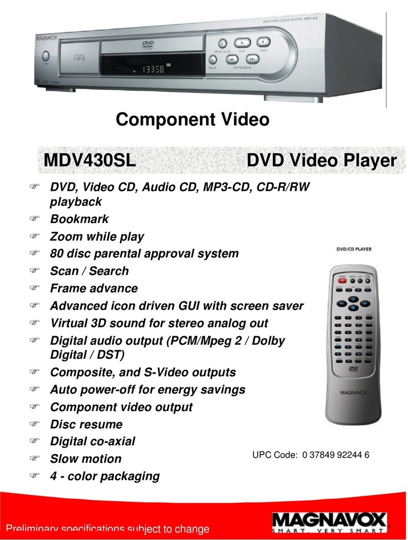 Magnavox MDV430SL Manuel utilisateur