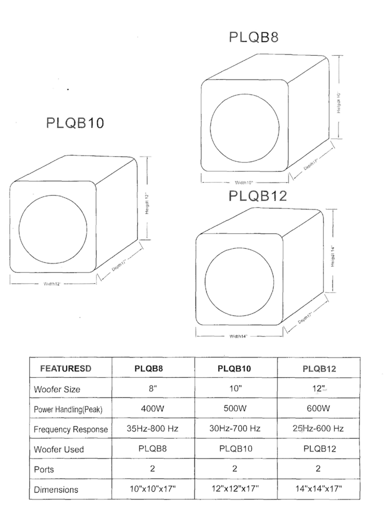 Pyle PLQB10 Manuel utilisateur Pyle PLQB10 Manuel utilisateur