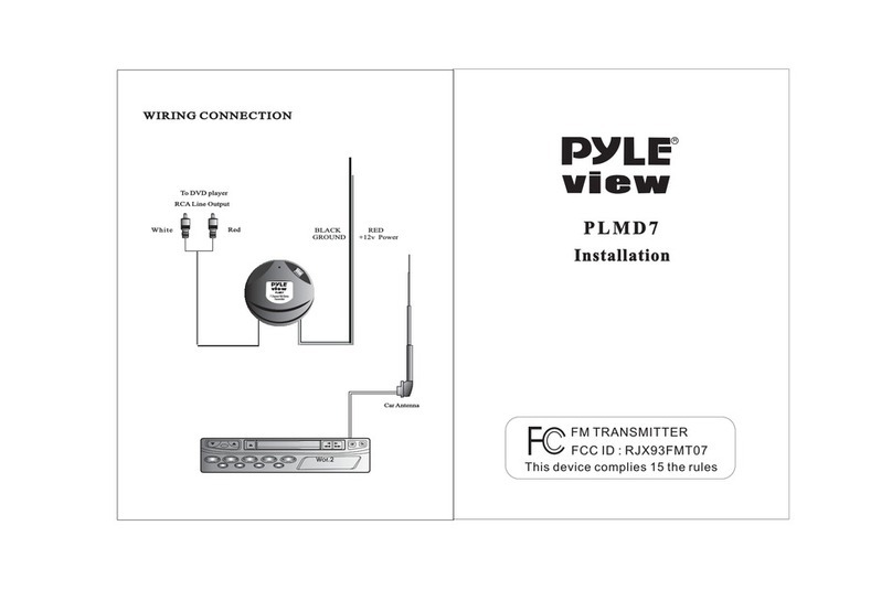 Pyle view PLMD7 Manuel utilisateur Pyle view PLMD7 Manuel utilisateur