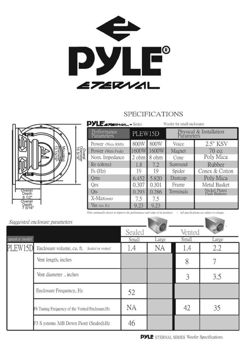 Pyle Eternal PLEW15D Manuel utilisateur Pyle Eternal PLEW15D Manuel utilisateur