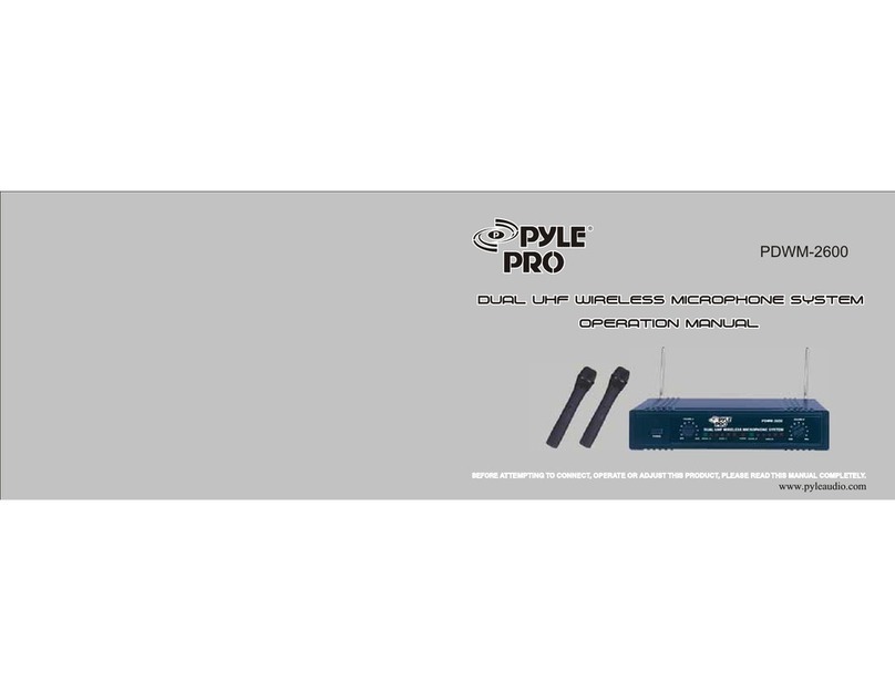 Pyle Pro PDWM-2600 Manuel utilisateur