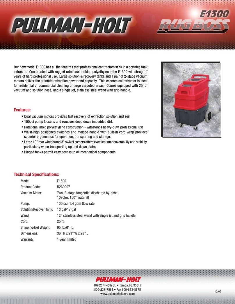 Pullman Holt Rug Boss E1300 Manuel utilisateur