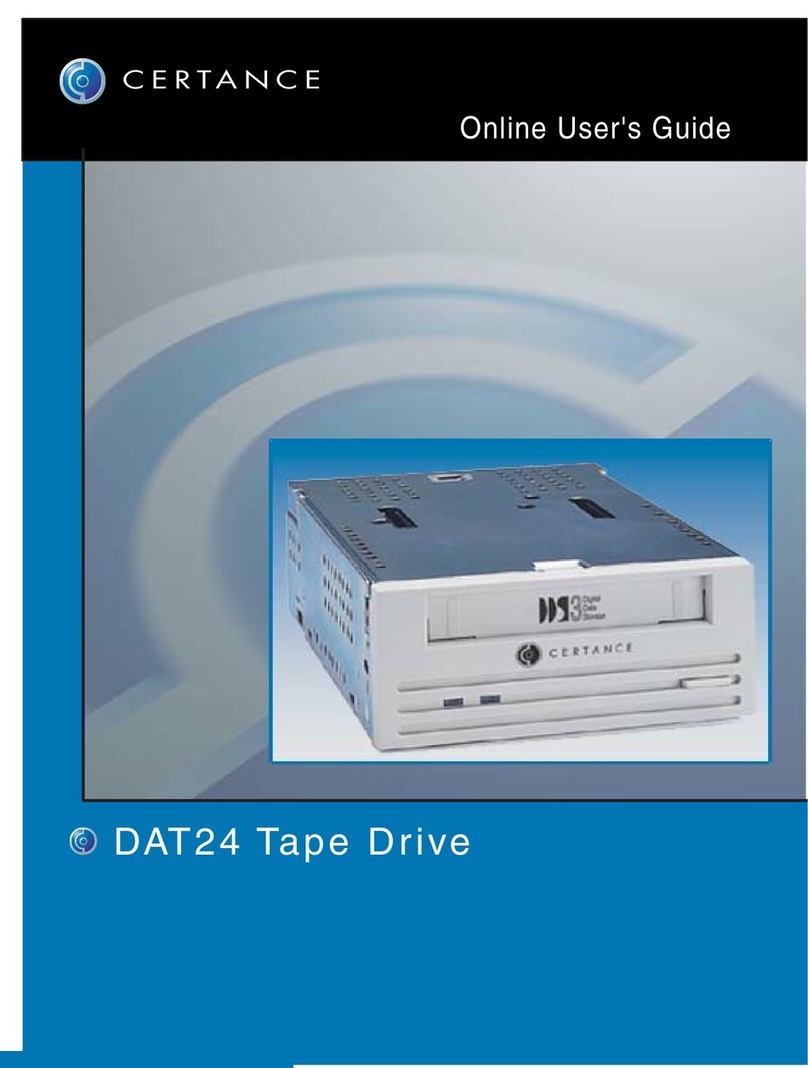 Certance DAT 24 Manuel utilisateur