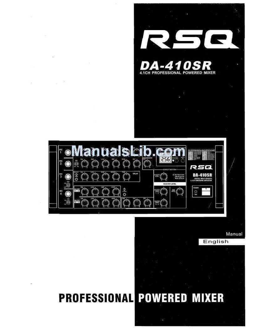 RSQ DA-410SR Manuel utilisateur