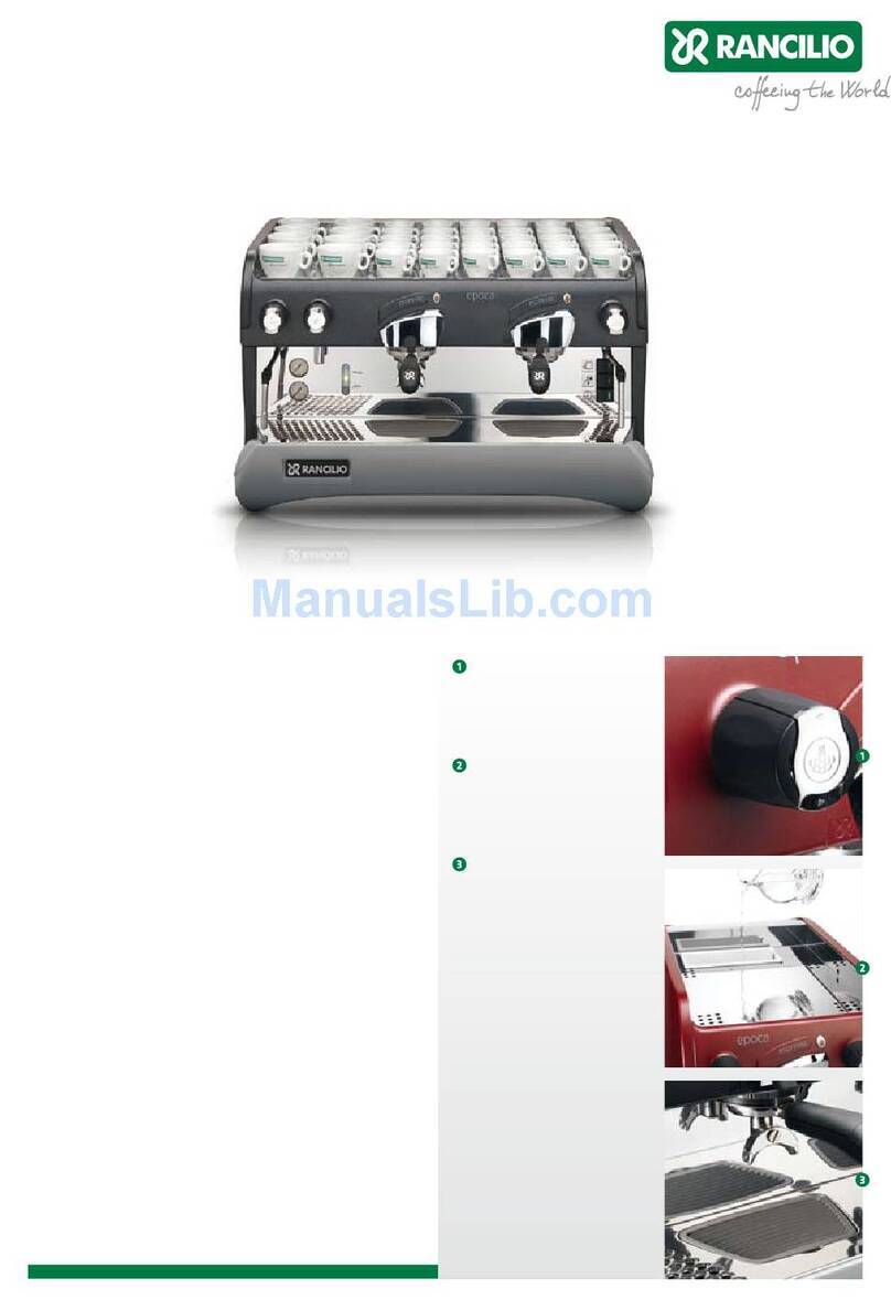 Rancilio Epoca S Manuel utilisateur