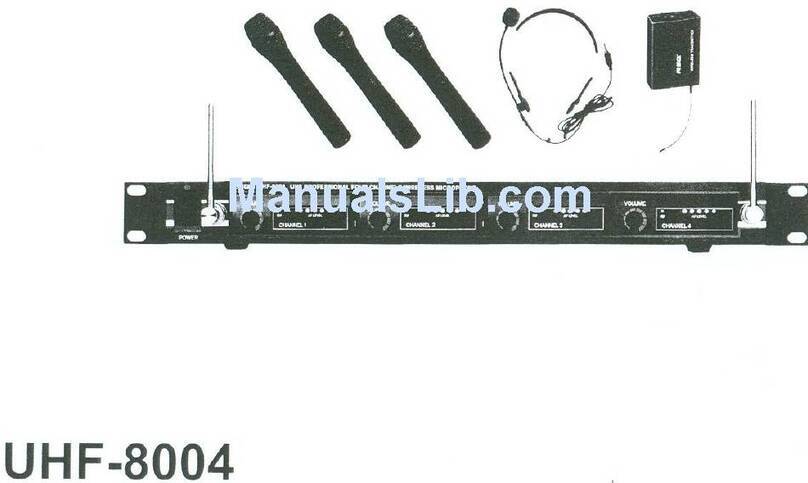 RSQ UHF-8004 Manuel utilisateur