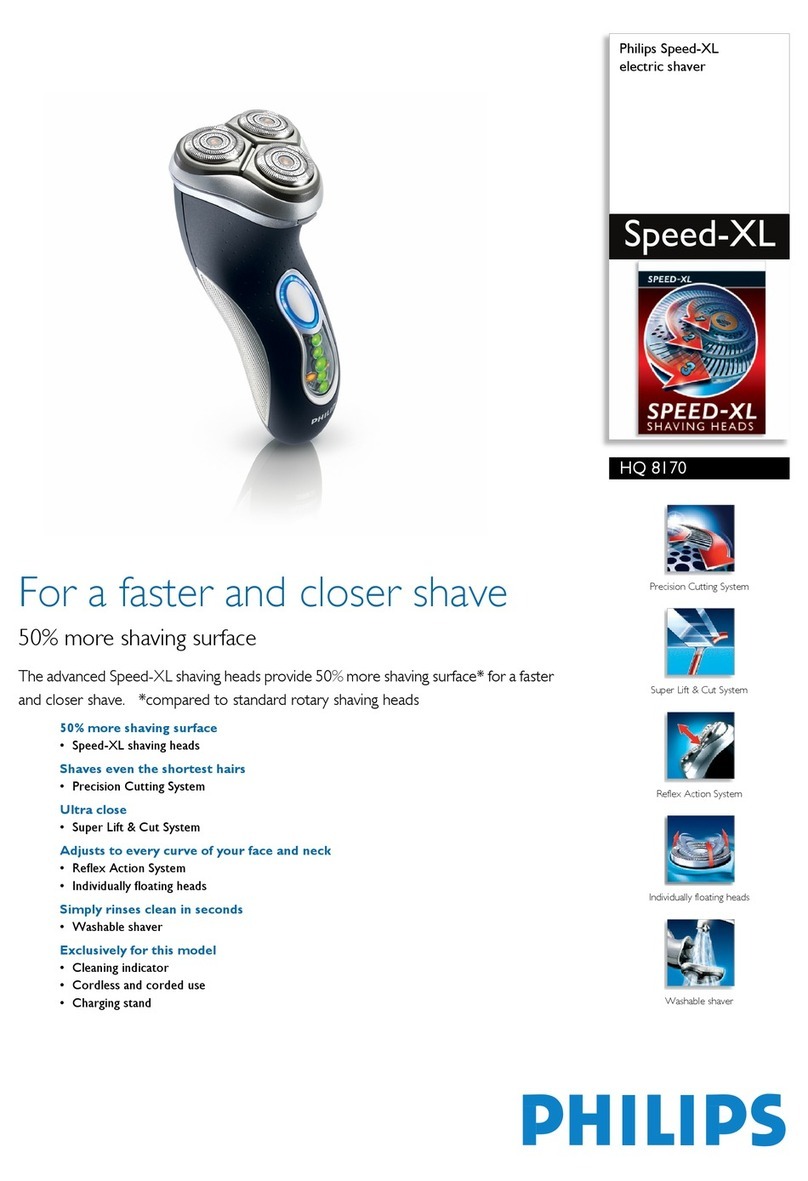 Philips HQ8170 Manuel utilisateur Philips HQ8170 Manuel utilisateur