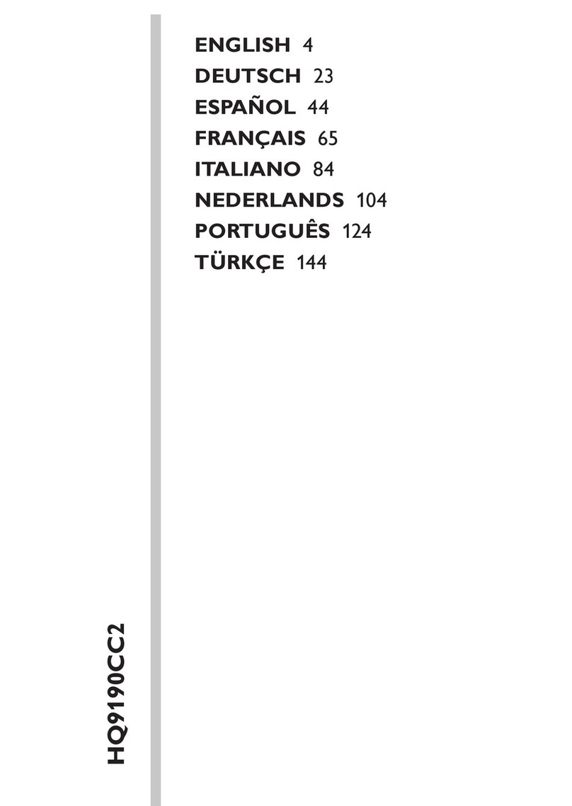 Philips HQ9190CC2 Manuel utilisateur