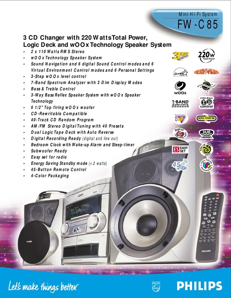 Philips FW-C85 Manuel utilisateur