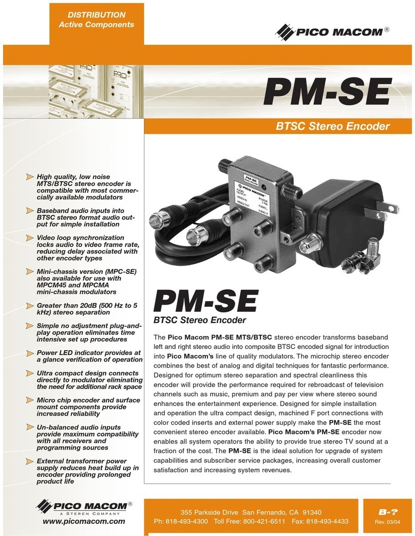 Pico Macom PM-SE Manuel utilisateur