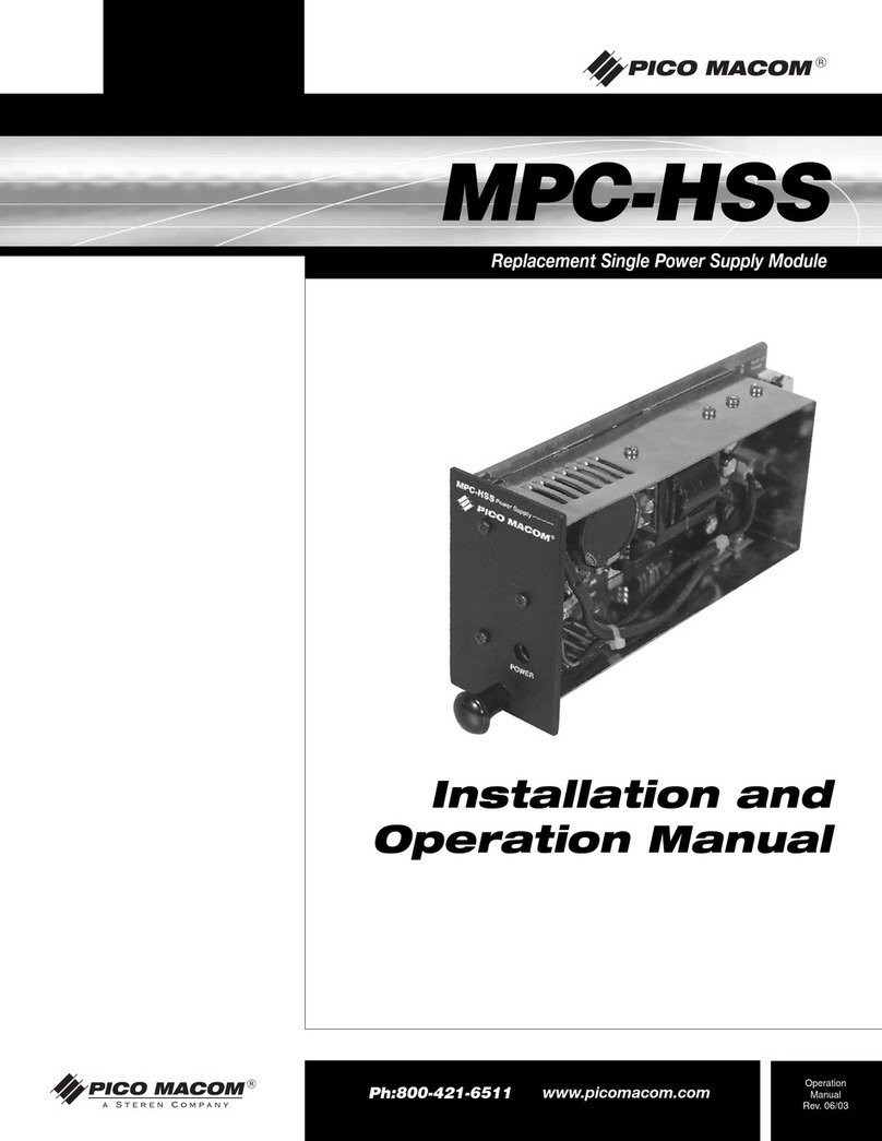 Pico Macom MPC-HSS Manuel utilisateur