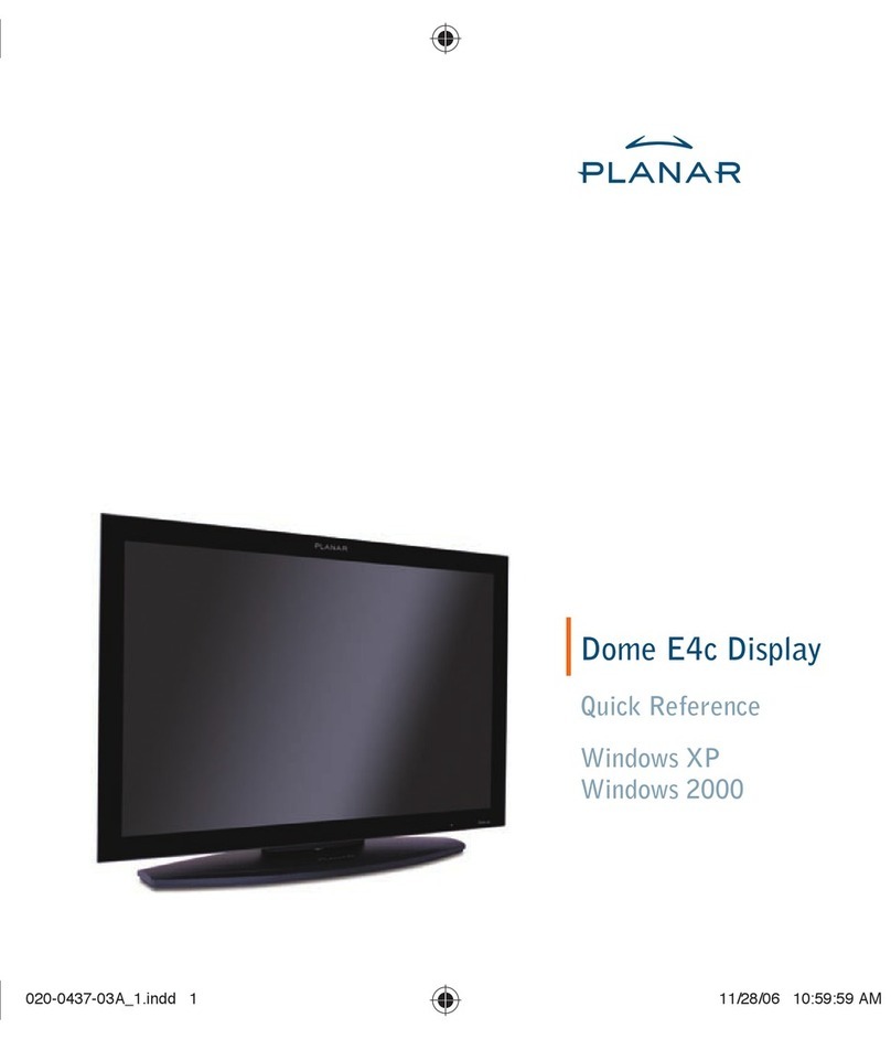 Planar Dome E4c Manuel utilisateur
