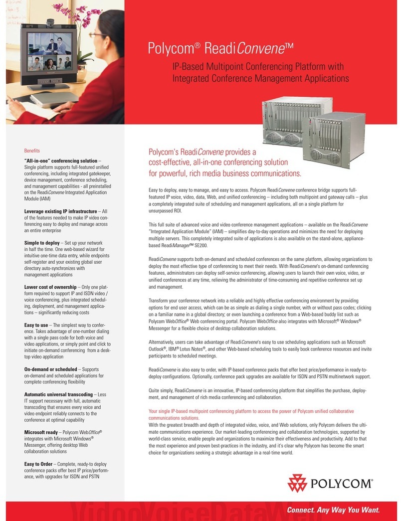 Polycom ReadiConvene Manuel utilisateur