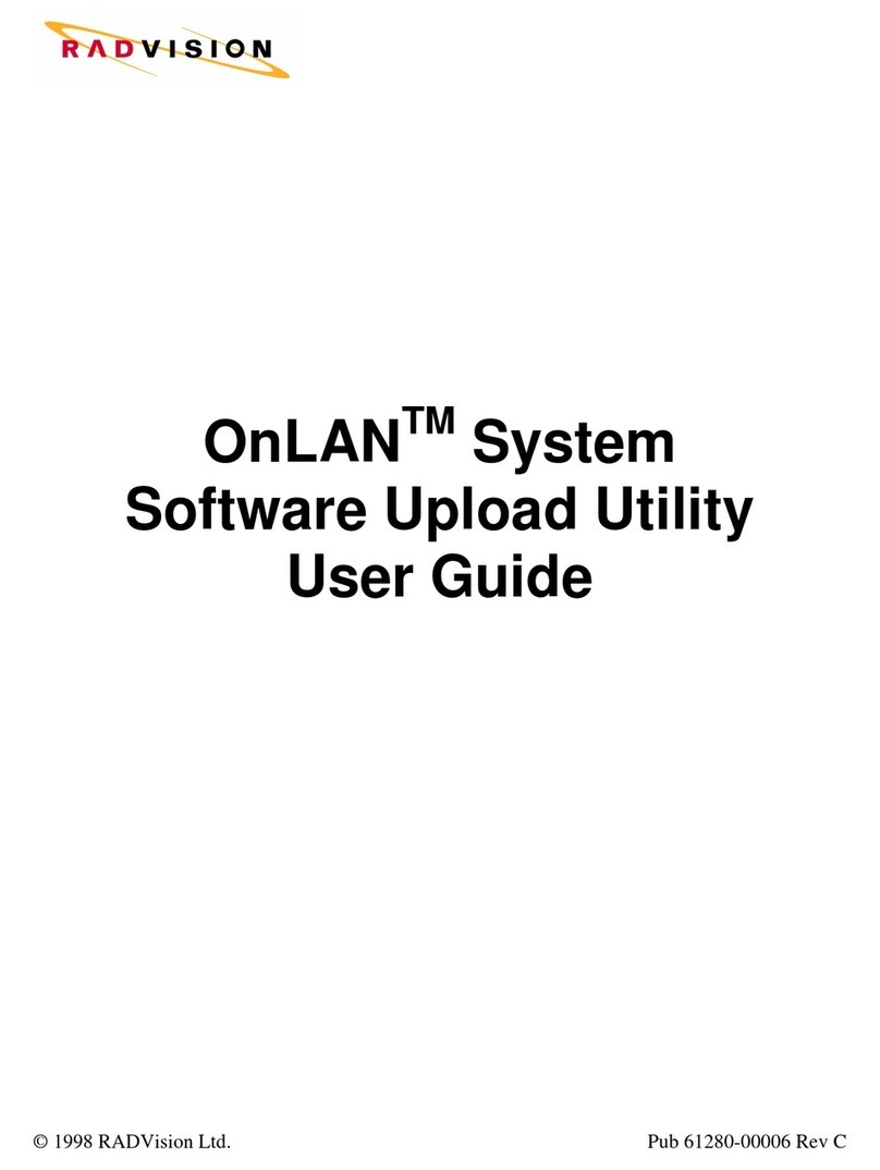 RADVision OnLAN Manuel utilisateur RADVision OnLAN Manuel utilisateur