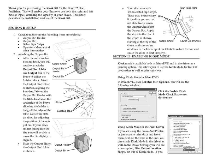 Primera Bravo II Manuel utilisateur