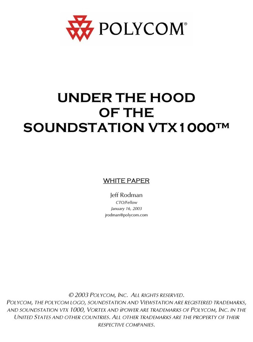 Polycom SoundStation VTX1000 Manuel utilisateur