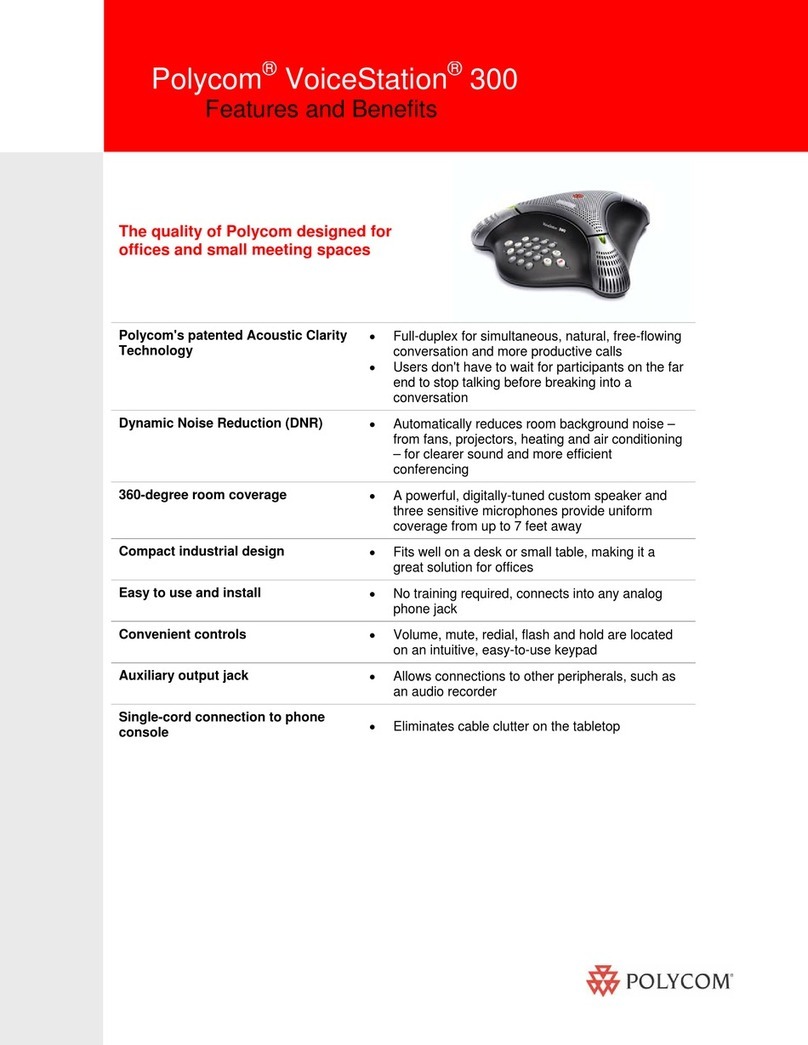 Polycom VoiceStation 300 Manuel utilisateur