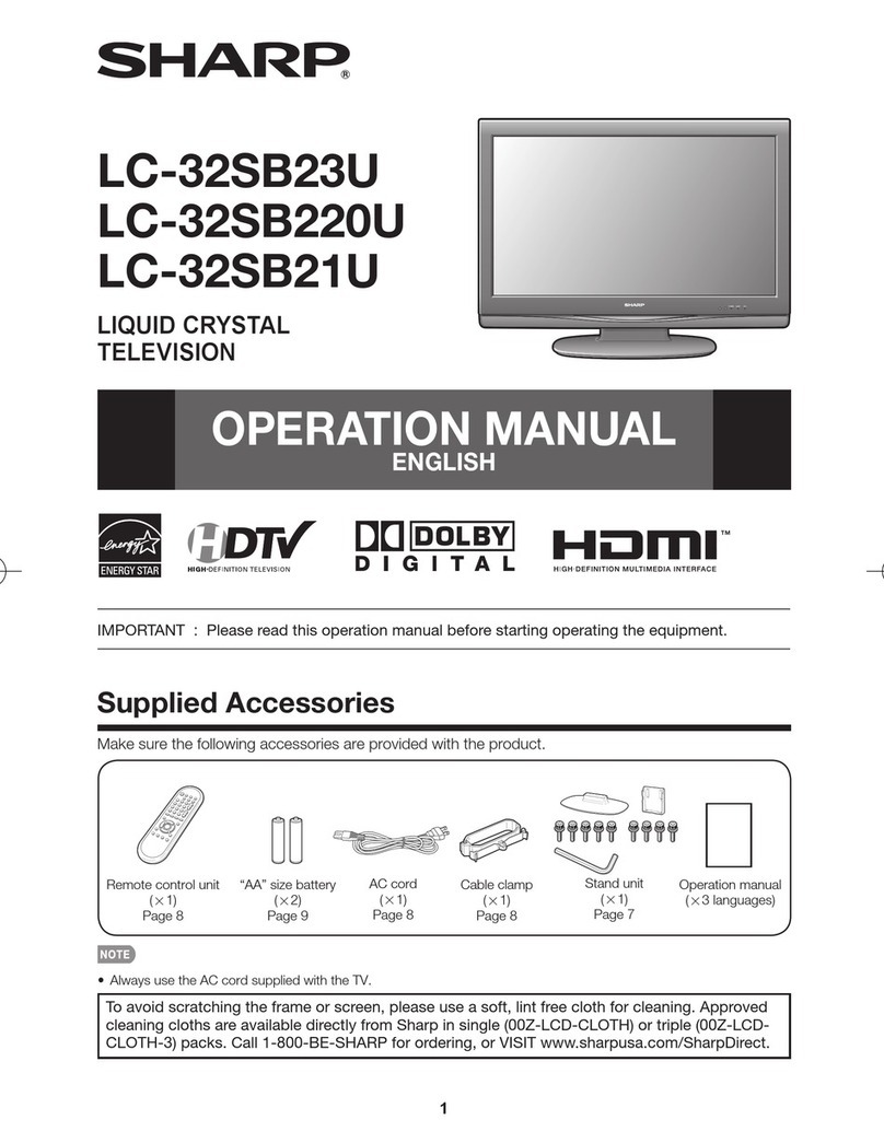 Sharp LC-32SB220U Manuel utilisateur