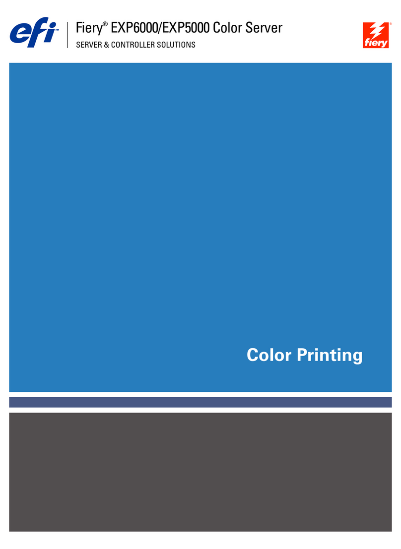 EFI DocuColor 5252 Manuel