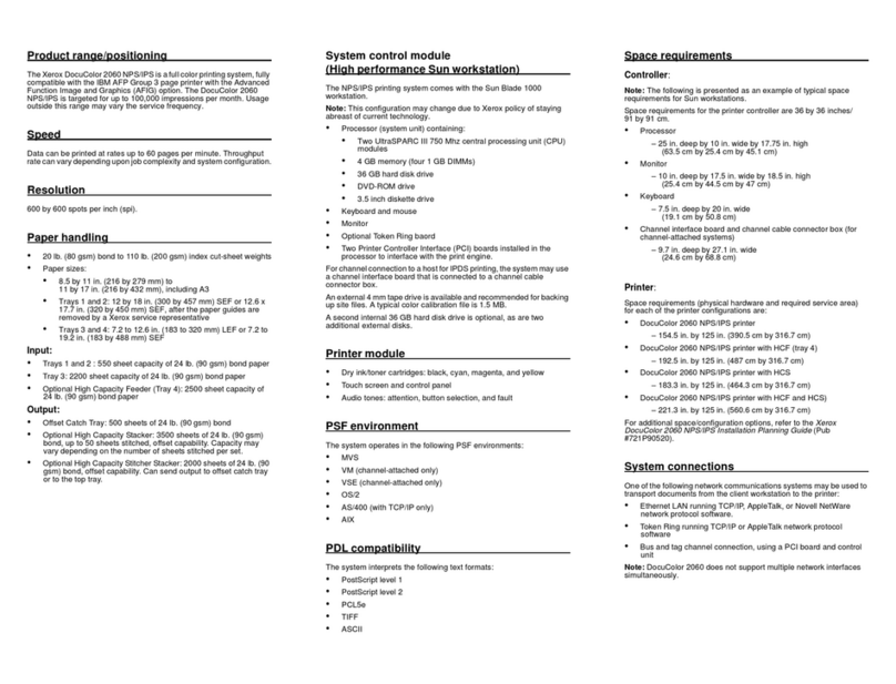 Xerox DocuColor 2060 Guide de référence