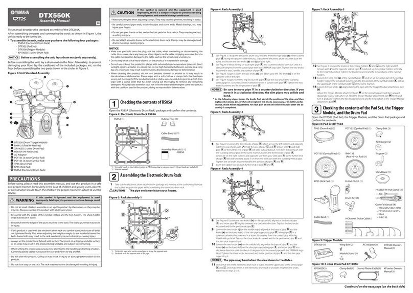 Yamaha DTX550K Manuel utilisateur