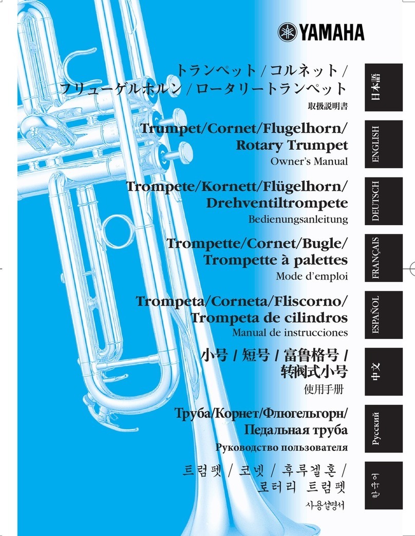 Yamaha Cornets Manuel utilisateur