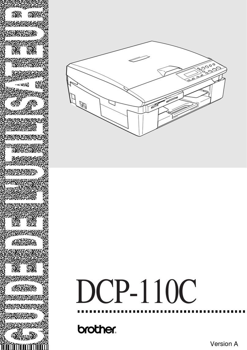 Brother DCP 110c - Color Flatbed Multi-Function... Guide de démarrage rapide