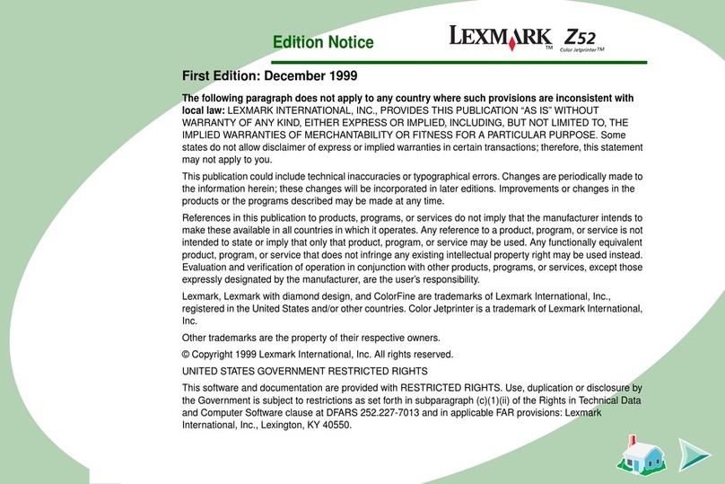 Lexmark Z52 Manuel utilisateur