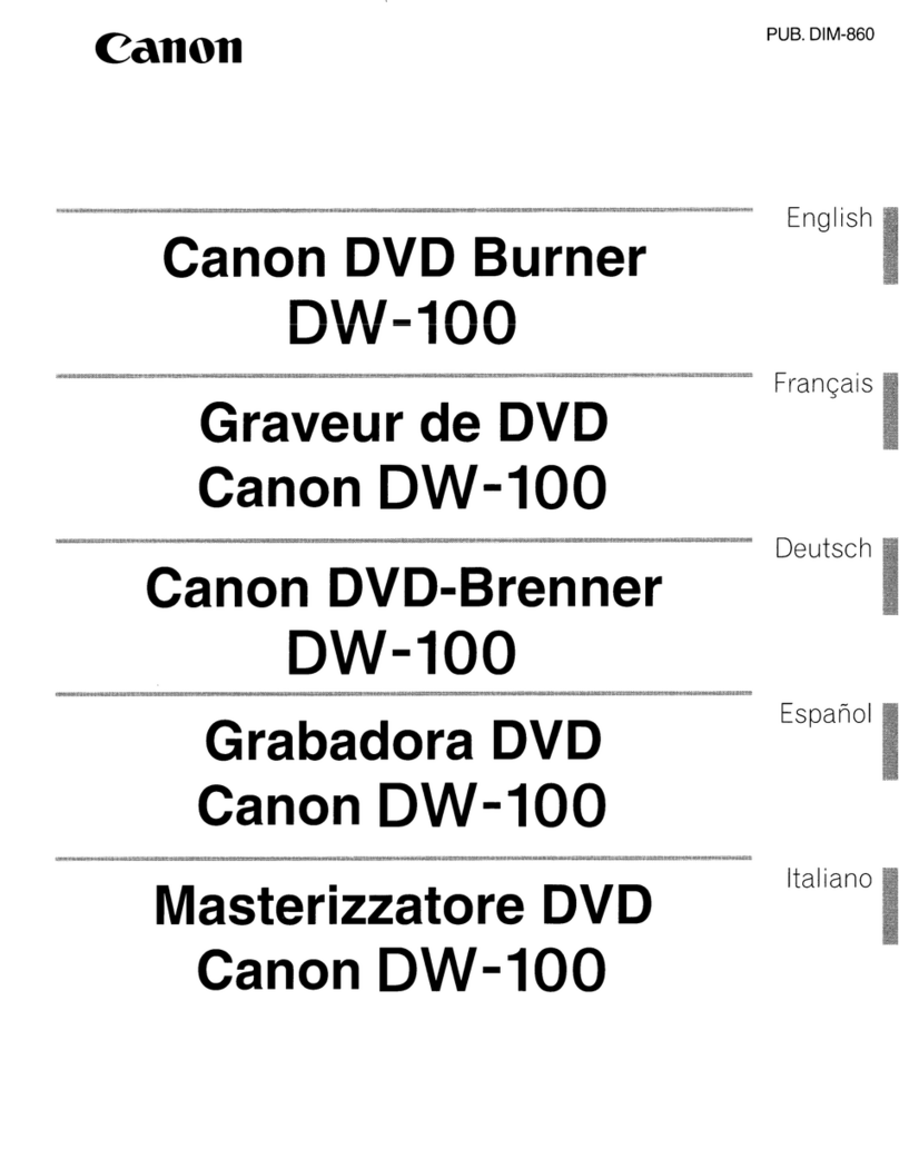 Canon DW-100 Manuel utilisateur